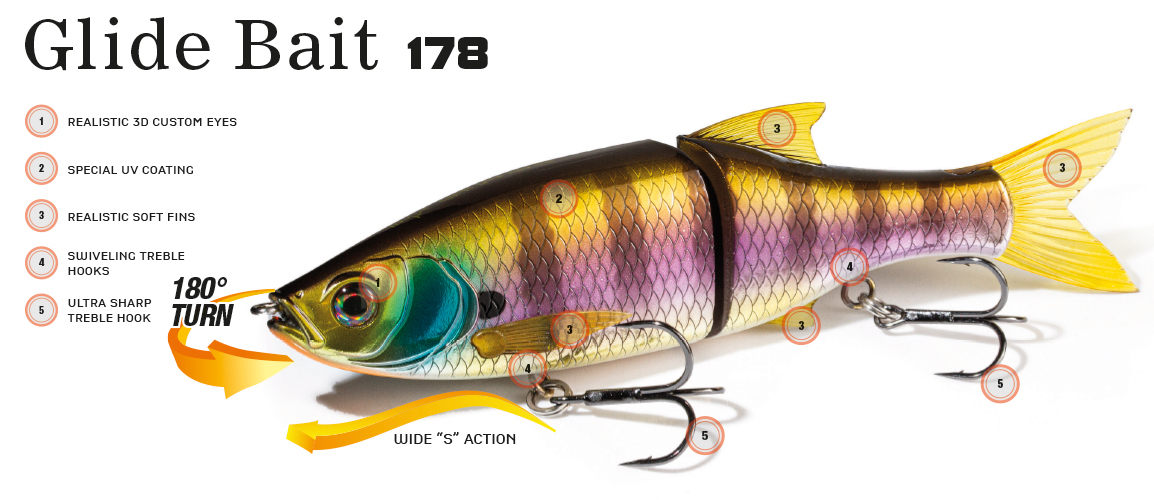 Molix Glide Bait 178 Slow Sinking 7 inch